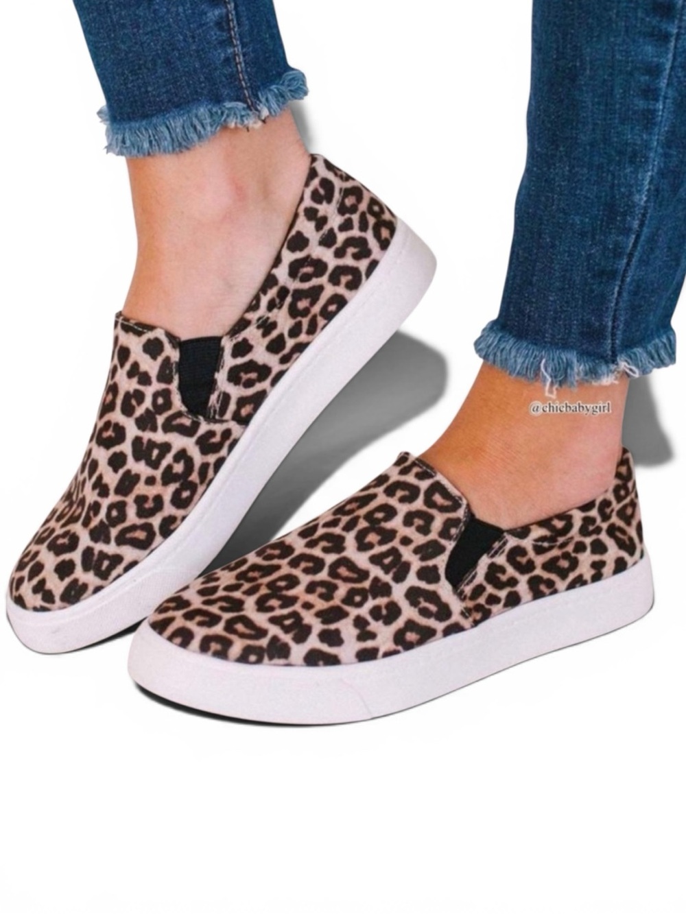 NEW Leopard Animal Print Canvas Slip On Sneakers Platform Women Multi Sizes BNIB - Picture 10 of 10
